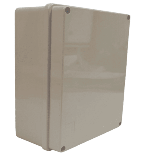 Caja plástica con tapa opaca de 19x14x7 cm multiusos, IP66 Autoextinguible