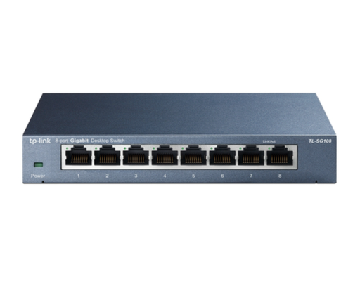 Switch Tp-link Tl-sg108, 8 Puertos, 10/100/1000mbps